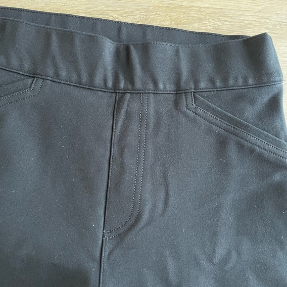 Spanx The Perfect Pant Womens Medium Black Ankle Back Seam Skinny Ponte Pull On - Picture 2 of 10
